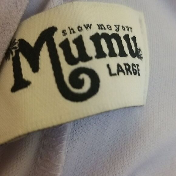 Show me your Mumu, light lavender floor length dress. Size L. - Picture 5 of 5